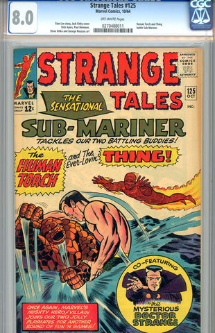 Strange Tales #125  CGC graded 8.0 - SOLD!