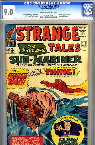 Strange Tales #125   CGC graded 9.0 - SOLD