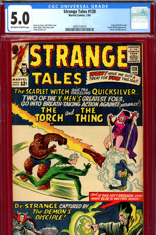 Strange Tales #128 CGC graded 5.0 Doctor Strange pin-up - SOLD!