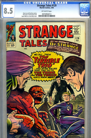 Strange Tales #129   CGC graded 8.5 - SOLD