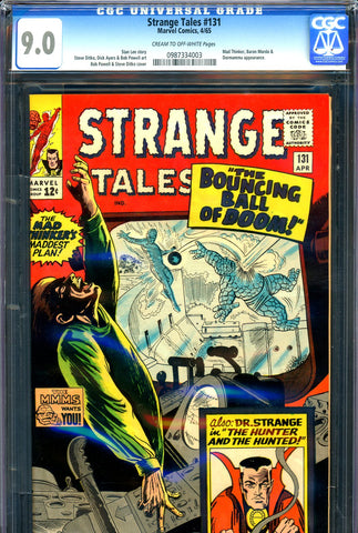 Strange Tales #131 CGC 9.0 - Mad Thinker cover/story - SOLD!