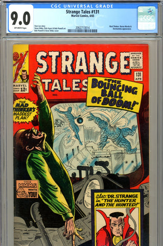 Strange Tales #131 CGC graded 9.0 white pages - SOLD!
