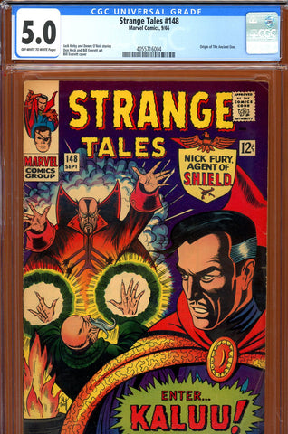 Strange Tales #148 CGC graded 5.0 origin of Ancient One - SOLD!