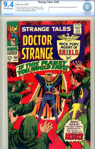 Strange Tales #160   CBCS graded 9.4 - SOLD!