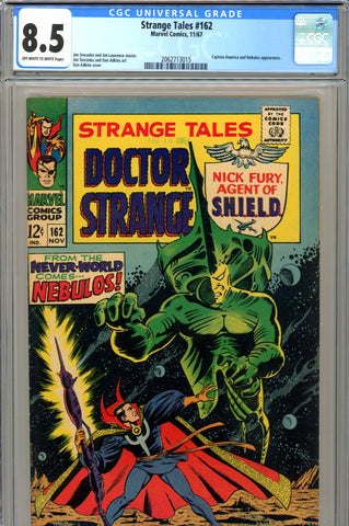 Strange Tales #162 CGC graded 8.5 Captain America appearance - SOLD!