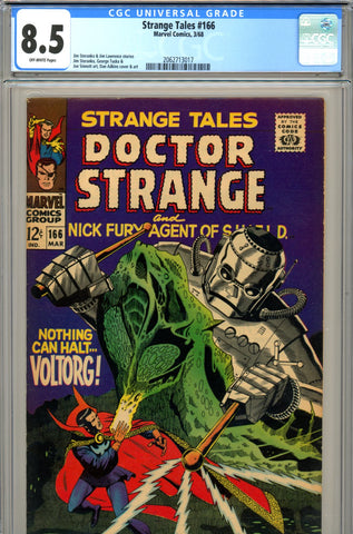 Strange Tales #166 CGC graded 8.5 Steranko a/s - SOLD!