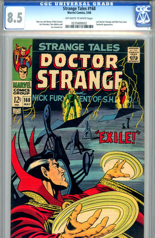 Strange Tales #168  CGC graded 8.5 SOLD!