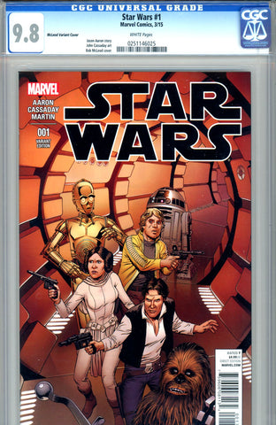 Star Wars #1  CGC graded 9.8 - McLeod Variant Cover  HG - SOLD!