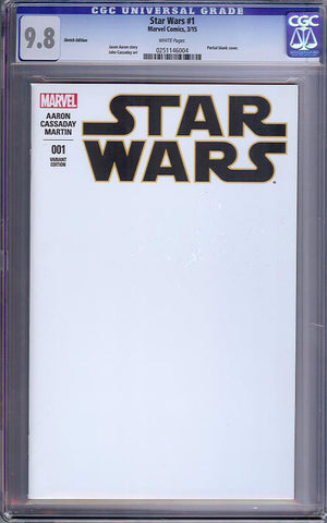 Star Wars #1  CGC graded 9.8 - Sketch Edition - HG - SOLD!