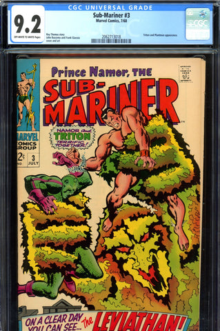 Sub-Mariner #03 CGC graded 9.2 Triton and Plantman appearance - SOLD!
