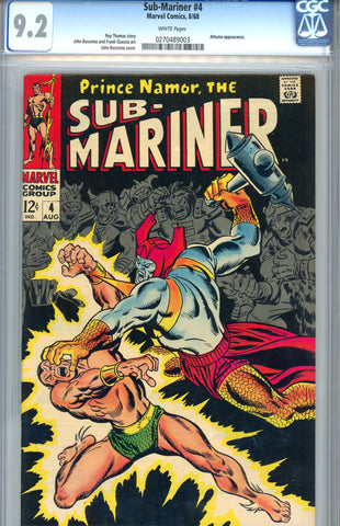 Sub-Mariner #04  CGC graded 9.2 - white pages - SOLD!