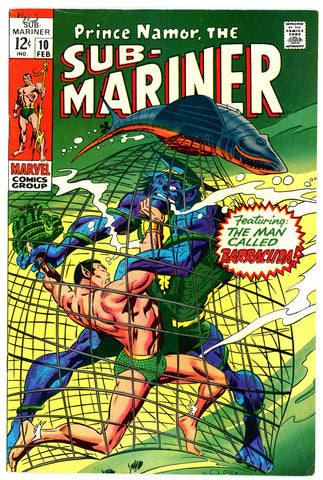 Sub- Mariner #10  VERY FINE  1969