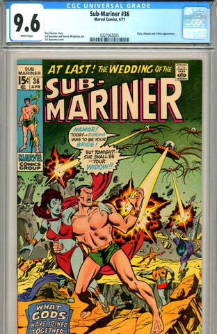 Sub-Mariner #36 CGC graded 9.6 white pages SOLD!