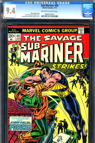 Sub-Mariner #68 CGC graded 9.4 - first Force - SOLD!