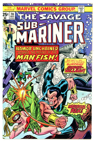 Sub-Mariner #70   VERY FINE+  1974