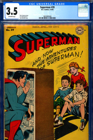 Superman #039 CGC graded 3.5 - Burnley cover - SOLD!