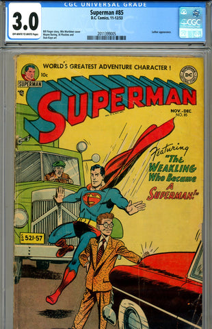 Superman #085 CGC graded 3.0 SOLD!