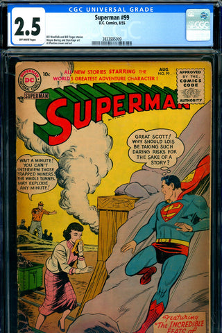 Superman #099 CGC graded 2.5 - Plastino cover/art - SOLD!