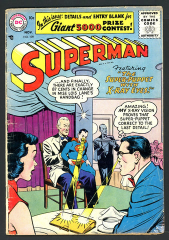Superman #109   VERY GOOD-   1956