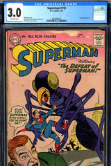 Superman #110 CGC graded 3.0 - Plastino cover/art