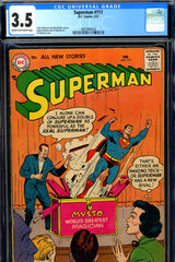 Superman #111 CGC graded 3.5 Schwartz/Binder stories