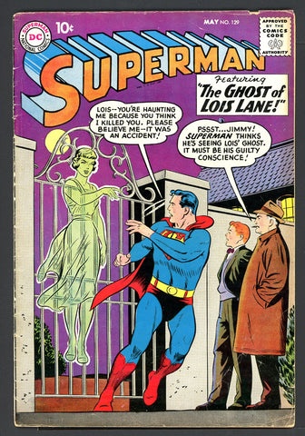 Superman #129   VG/FINE   1959