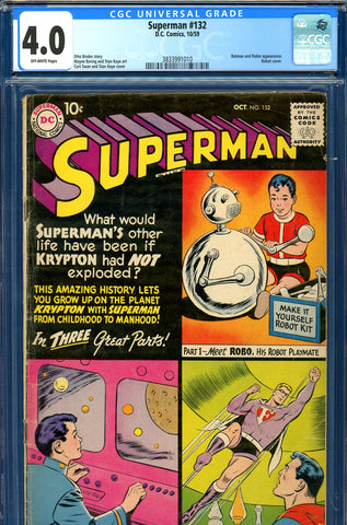 Superman #132 CGC graded 4.0 Swan/Kaye cover - SOLD!