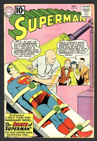 Superman #149  VG/FINE   1961