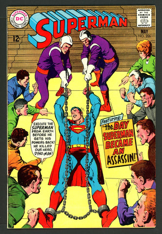 Superman #206   VF/NEAR MINT   1968