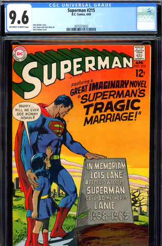 Superman #215 CGC graded 9.6 - Neal Adams cover - SOLD!