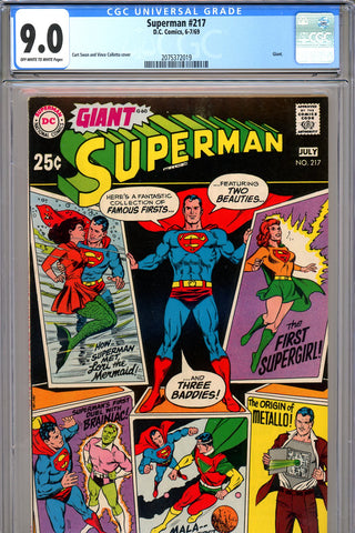 Superman #217 CGC graded 9.0 - Giant - SOLD!