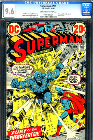 Superman #258 CGC graded 9.6 - Nick Cardy cover - SOLD!