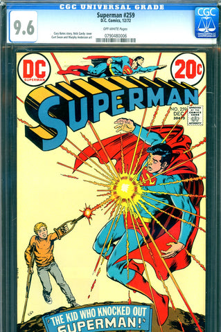 Superman #259 CGC graded 9.6 - Nick Cardy cover - SOLD!