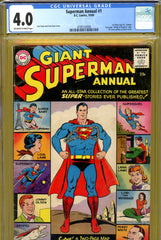 Superman Annual #1 CGC graded 4.0 - first Silver Age DC annual