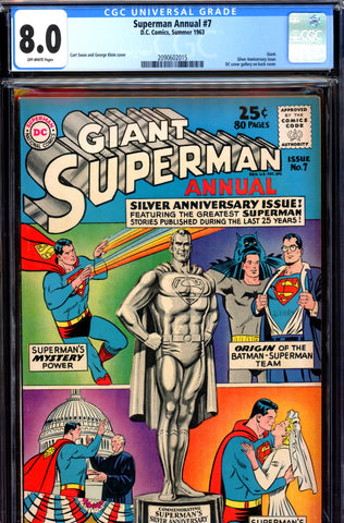 Superman Annual #7 CGC graded 8.0 Silver Anniversary Issue - SOLD!