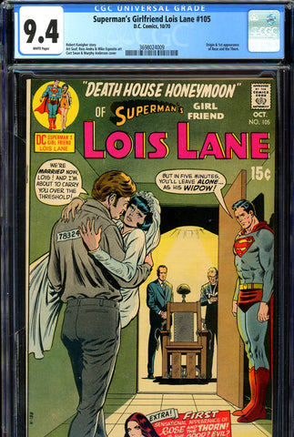 Superman's Girlfriend, Lois Lane #105 CGC graded 9.4 1st Rose and Thorn - SOLD!