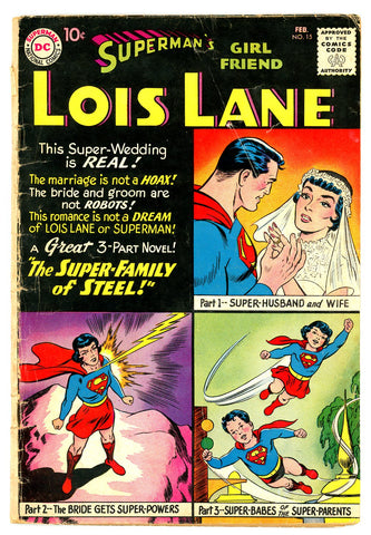 Superman's GF, Lois Lane #15   G/VERY GOOD   1960
