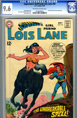 Superman's Girlfriend, Lois Lane #92   CGC graded 9.6 - SOLD!