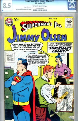 Superman's Pal, Jimmy Olsen #035 CGC graded 8.5 (1959) SOLD!