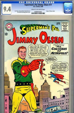 Superman's Pal, Jimmy Olsen #077   CGC graded 9.4 SOLD!