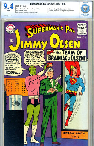 Superman's Pal, Jimmy Olsen #086   CBCS graded 9.4 - SOLD!