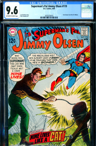 Superman's Pal, Jimmy Olsen #119 CGC graded 9.6 - SOLD!