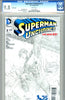 Superman Unchained #2  CGC graded 9.8 - Sketch Cover - HIGHEST GRADED