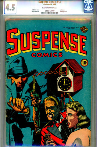 Suspense Comics #12   CGC graded 4.5 L.B. Cole cover SOLD!