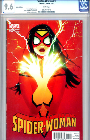 Spider-Woman #3  CGC graded 9.6 - Variant SOLD!