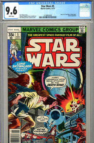 Star Wars #05 CGC graded 9.6 - Part V of movie adaptation - SOLD!