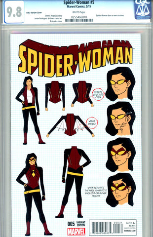 Spider-Woman #5  CGC graded 9.8 - Anka Variant  - HG SOLD!