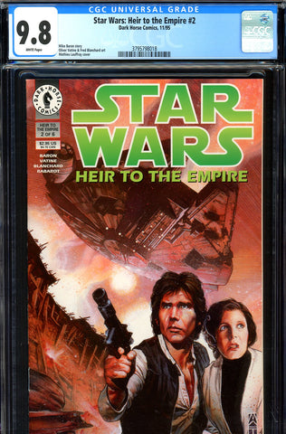Star Wars: Heir to the Empire #2 CGC graded 9.8 - HIGHEST GRADED