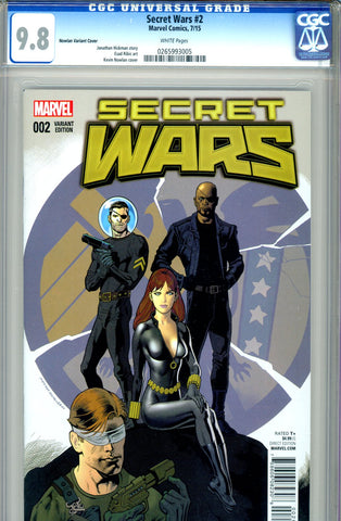 Secret Wars #2  CGC graded 9.8 - Nowlan Variant Cover  HG - SOLD!