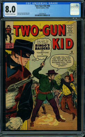 Two-Gun Kid #66  CGC graded 8.0 -dated 1963 - SOLD!